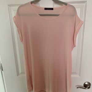 Violeta pink/champagne tunic- never worn